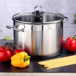 Haushalt Soeppan Met Glazen Deksel - 10 Liter- RVS -Keukenbenodigdheden Winkel 1200x1200 1229
