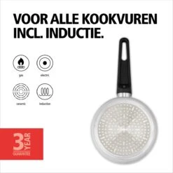 BRABANTIA INDU+ Steelpan Met Deksel - Keramische Antiaanbaklaag - Ø 16 Cm - Inductie - Pfas Vrij -Keukenbenodigdheden Winkel 1200x1200 1355