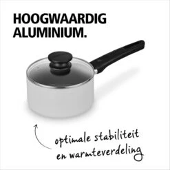 BRABANTIA INDU+ Steelpan Met Deksel - Keramische Antiaanbaklaag - Ø 16 Cm - Inductie - Pfas Vrij -Keukenbenodigdheden Winkel 1200x1200 1356