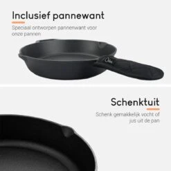 Ocina Gietijzeren Pan – ø30,5cm - Skillet - Koekenpan – Hapjespan – Koekenpan Inductie – Koekenpannenset - Gietijzeren Pan Bbq - Gietijzer -Keukenbenodigdheden Winkel 1200x1200 1396