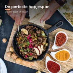 Ocina Gietijzeren Pan – ø30,5cm - Skillet - Koekenpan – Hapjespan – Koekenpan Inductie – Koekenpannenset - Gietijzeren Pan Bbq - Gietijzer -Keukenbenodigdheden Winkel 1200x1200 1400
