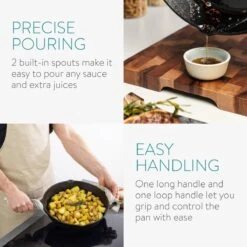 Navaris Gietijzeren Koekenpan - Braadpan Van Gietijzer - Ronde Skillet - Geschikt Voor Alle Warmtebronnen - Ø 25 Cm - Ovenbestendig Tot 260?graden 15 Navaris Gietijzeren Koekenpan - Braadpan Van Gietijzer - Ronde Skillet - Geschikt Voor Alle Warmtebronnen - Ø 25 Cm - Ovenbestendig Tot 260?graden -Keukenbenodigdheden Winkel 1200x1200 1414