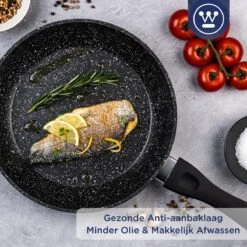 Westinghouse Koekenpan - Ø 30 Cm - Zwart Marmer - Geschikt Voor Alle Warmtebronnen Inclusief Inductie -Keukenbenodigdheden Winkel 1200x1200 1422