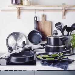 GreenPan Memphis Pannenset - 20-delig - Zwart - Inductie - PFAS-vrij -Keukenbenodigdheden Winkel 1200x1200 1472