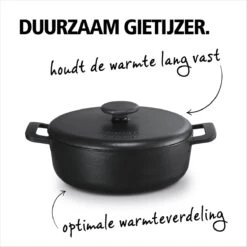 Brabantia The Dutch Braadpan - Matt Black - 28 Cm - Gietijzer -Keukenbenodigdheden Winkel 1200x1200 1506