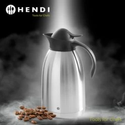 Hendi Thermoskan 2 Liter - Isoleerkan Met Drukknop - Zwart - Ø14,5x(H)26cm -Keukenbenodigdheden Winkel 1200x1200 151