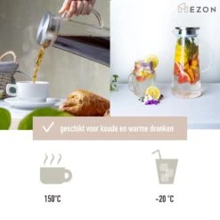 MÊZON® Schenkkan - Glazen Waterkan - Waterkaraf Voor Fruitwater - Multifunctionele Decanteer Karaf - Kan Met Deksel - 1.5L Capaciteit 11 MÊZON® Schenkkan - Glazen Waterkan - Waterkaraf Voor Fruitwater - Multifunctionele Decanteer Karaf - Kan Met Deksel - 1.5L Capaciteit -Keukenbenodigdheden Winkel 1200x1200 192