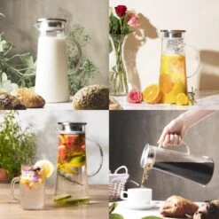 MÊZON® Schenkkan - Glazen Waterkan - Waterkaraf Voor Fruitwater - Multifunctionele Decanteer Karaf - Kan Met Deksel - 1.5L Capaciteit 13 MÊZON® Schenkkan - Glazen Waterkan - Waterkaraf Voor Fruitwater - Multifunctionele Decanteer Karaf - Kan Met Deksel - 1.5L Capaciteit -Keukenbenodigdheden Winkel 1200x1200 194