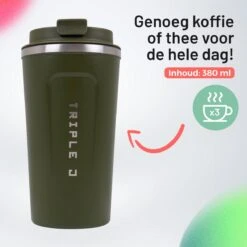 Triple J® Koffiebeker To Go - Thermosbeker - BPA & Lekvrij - 510ml - Groen -Keukenbenodigdheden Winkel 1200x1200 205