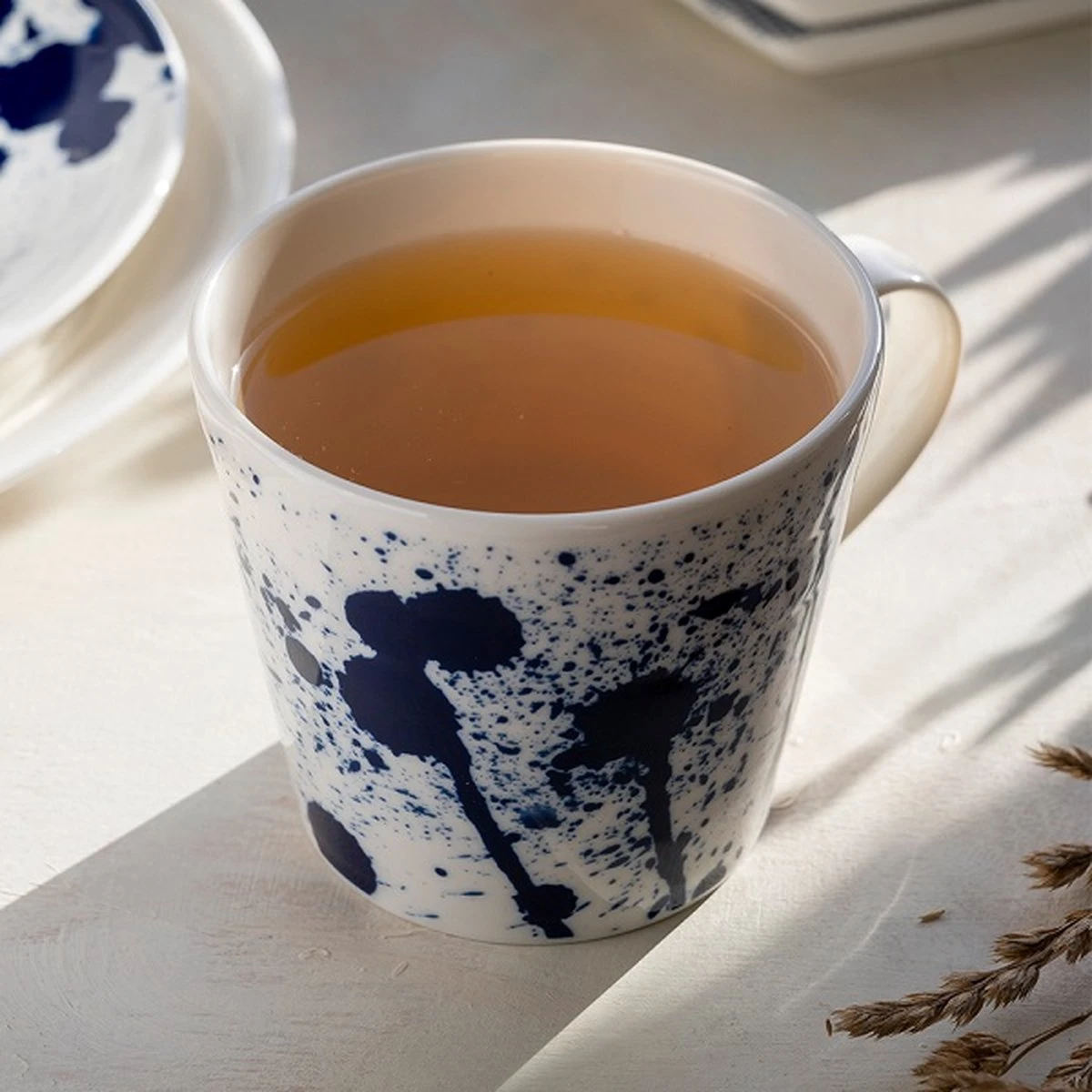 Royal Doulton Pacific - 6x Mok / Beker - Porselein - Wit / Blauw - 450 Ml - Set Van 6 Mokken 3 Royal Doulton Pacific - 6x Mok / Beker - Porselein - Wit / Blauw - 450 Ml - Set Van 6 Mokken - Afbeelding 3