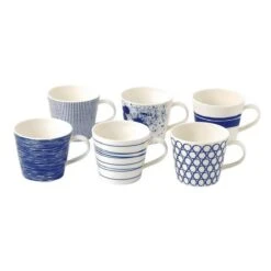 Royal Doulton Pacific - 6x Mok / Beker - Porselein - Wit / Blauw - 450 Ml - Set Van 6 Mokken 15 Royal Doulton Pacific - 6x Mok / Beker - Porselein - Wit / Blauw - 450 Ml - Set Van 6 Mokken -Keukenbenodigdheden Winkel 1200x1200 222