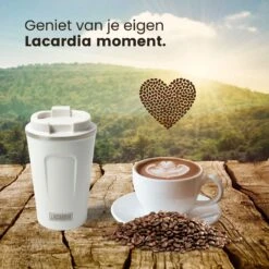 LaCardia Koffiebeker To Go Premium Wit – Thermosbeker – Theebeker – 380ML – Herbruikbaar -Keukenbenodigdheden Winkel 1200x1200 231