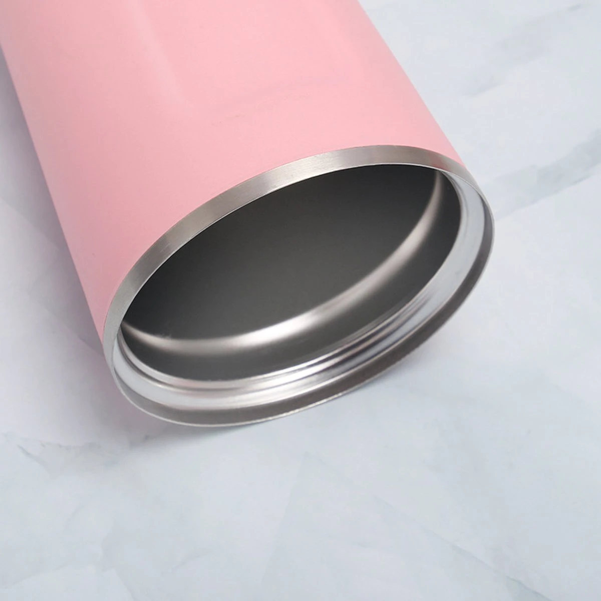 Premium RVS Koffiebeker To Go - Thermosbeker - Theebeker - 380ml - Roze 2 Premium RVS Koffiebeker To Go - Thermosbeker - Theebeker - 380ml - Roze - Afbeelding 2