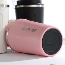 Koffiebeker To Go | Lekvrije Thermosbeker | Thermosfles | RVS Reisbeker | Dubbelwandige Travel Mug | 350 Ml | Roze -Keukenbenodigdheden Winkel 1200x1200 255
