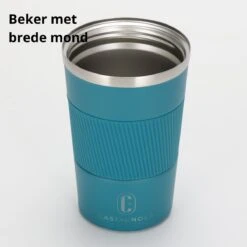 Castagnola Design RVS Koffiebeker To Go - Blauw - 380ml - Thermosbeker - Theebeker -Keukenbenodigdheden Winkel 1200x1200 273
