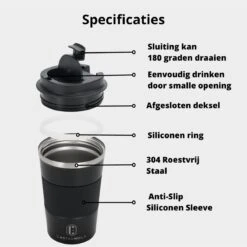 Castagnola Design RVS Koffiebeker To Go - Zwart - 380ml - Thermosbeker - Theebeker 14 Castagnola Design RVS Koffiebeker To Go - Zwart - 380ml - Thermosbeker - Theebeker -Keukenbenodigdheden Winkel 1200x1200 302