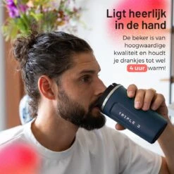 Triple J® Koffiebeker To Go - Thermosbeker - BPA & Lekvrij - 510ml - Blauw -Keukenbenodigdheden Winkel 1200x1200 313