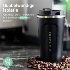Triple J® Koffiebeker To Go - Thermosbeker - BPA & Lekvrij - 510ml - Zwart 16 Triple J® Koffiebeker To Go - Thermosbeker - BPA & Lekvrij - 510ml - Zwart -Keukenbenodigdheden Winkel 1200x1200 324