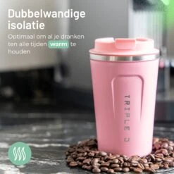 Triple J® Koffiebeker To Go - Thermosbeker - BPA & Lekvrij - 380ml - Roze 12 Triple J® Koffiebeker To Go - Thermosbeker - BPA & Lekvrij - 380ml - Roze -Keukenbenodigdheden Winkel 1200x1200 332
