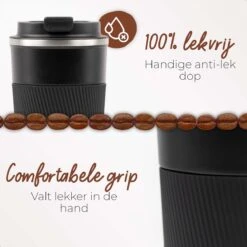 SIP !T® Premium RVS Koffiebeker To Go Thermosbeker – 380 ML – Herbruikbare Koffie & Theebeker – Lekvrij – Zwart - Valentijn 12 SIP !T® Premium RVS Koffiebeker To Go Thermosbeker – 380 ML – Herbruikbare Koffie & Theebeker – Lekvrij – Zwart - Valentijn -Keukenbenodigdheden Winkel 1200x1200 338