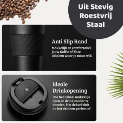Mmoods Thermosbeker Voor Koffie En Thee 380ml - Koffiebeker To Go - Reisbeker Voor Auto - Herbruikbare Drinkfes Voor Warme En Koude Dranken - Ecologische Thermoskan Zwart Geschenk 14 Mmoods Thermosbeker Voor Koffie En Thee 380ml - Koffiebeker To Go - Reisbeker Voor Auto - Herbruikbare Drinkfes Voor Warme En Koude Dranken - Ecologische Thermoskan Zwart Geschenk -Keukenbenodigdheden Winkel 1200x1200 347