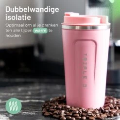 Triple J® Koffiebeker To Go - Thermosbeker - BPA & Lekvrij - 510ml - Roze 13 Triple J® Koffiebeker To Go - Thermosbeker - BPA & Lekvrij - 510ml - Roze -Keukenbenodigdheden Winkel 1200x1200 363