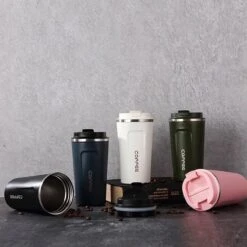 Koffiebeker To Go - RVS Thermosbeker - Drinkfles - Herbruikbare Koffiebeker - 500 Ml - Wit -Keukenbenodigdheden Winkel 1200x1200 409