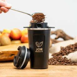 JOR Products® Thermobeker - Koffiezetapparaat - Koffiebonen - Thee - Koffiemachine - Thermoskan - Espressomachine - Reizen - Camping - Koffiefilterhouder -Keukenbenodigdheden Winkel 1200x1200 421