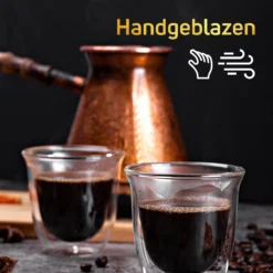 Dubbelwandige ESPRESSO Glazen Van Borosilicaat - Warme En Koude Dranken Kopjes - 70 ML - Set Van 4 23 Dubbelwandige ESPRESSO Glazen Van Borosilicaat - Warme En Koude Dranken Kopjes - 70 ML - Set Van 4 -Keukenbenodigdheden Winkel 1200x1200 521
