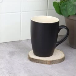 OTIX Koffiekopjes - Met Oor - Set Van 6 - Theekoppen - 340ml - Zwart - Keramiek -Keukenbenodigdheden Winkel 1200x1200 550