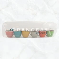 Orange85 Espresso Kopjes - Koffie - Set Van 6 - Meerdere Kleuren - 100 Ml - Aardewerk - Glazen - Met Oor - Koffiekopjes -Keukenbenodigdheden Winkel 1200x1200 556