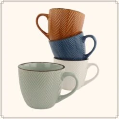 OTIX Koffiekopjes - Met Oor - Set Van 4 - Verschillende Kleuren - Aardewerk - 250 Ml 15 OTIX Koffiekopjes - Met Oor - Set Van 4 - Verschillende Kleuren - Aardewerk - 250 Ml -Keukenbenodigdheden Winkel 1200x1200 563