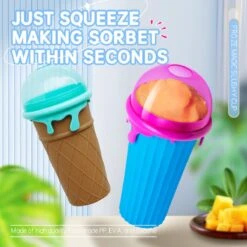 Frozen Magic Slushy Maker - Slush Puppy Maker - IJscrusher - Slush Puppy Beker - Slushy Puppy Maker - Slush Puppy Machine - Slush Maker - Slushy Cup - Tiktok - Bruin -Keukenbenodigdheden Winkel 1200x1200 565