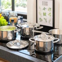 Sola Pannenset Blizz - 4 Delig - Ø Cm - Zilver - RVS - Sandwichbodem -Keukenbenodigdheden Winkel 1200x1200 697