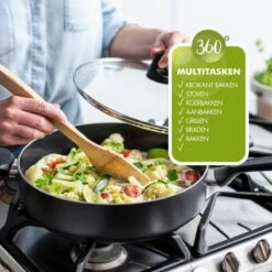 GreenPan Memphis Koekenpan 20cm - Zwart - Inductie - PFAS-vrij -Keukenbenodigdheden Winkel 1200x1200 701