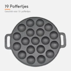 Ocina Poffertjespan – Combo Pack – 19 Poffertjes – Poffertjesmaker – Poffertjespan Inductie – Poffertjespan Electrisch – Gietijzeren Pan - Inclusief Doseerfles, Handvaten, 6x Poffertjesvorken En Invetkwast – Gratis Receptenboek 12 Ocina Poffertjespan – Combo Pack – 19 Poffertjes – Poffertjesmaker – Poffertjespan Inductie – Poffertjespan Electrisch – Gietijzeren Pan - Inclusief Doseerfles, Handvaten, 6x Poffertjesvorken En Invetkwast – Gratis Receptenboek -Keukenbenodigdheden Winkel 1200x1200 708