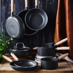 GreenChef Vintage Wokpan 28cm/3.7L - Zwart - Inductie - PFAS-vrij -Keukenbenodigdheden Winkel 1200x1200 727