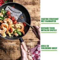 GreenChef Vintage Wokpan 28cm/3.7L - Zwart - Inductie - PFAS-vrij -Keukenbenodigdheden Winkel 1200x1200 731