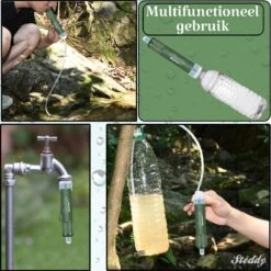 Waterfilter Survival Steddy Pro - Zuiver Gratis Drinkwater - Waterfles Waterzuivering - Waterfilter Kraan - Outdoor - FILTER 4000 LITER! -Keukenbenodigdheden Winkel 1200x1200 80