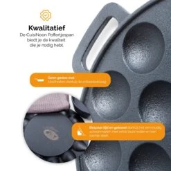 CuisiNoon® Poffertjespan Premium - Complete Poffertjesmaker Set - Inclusief Bakboek -Keukenbenodigdheden Winkel 1200x1200 817