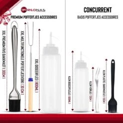 Rednas Poffertjespan Pakket - Incl. Luxe Giftbox - Incl.Bakkwast/Vork/Doseerfles - RVS/Gietijzer -Keukenbenodigdheden Winkel 1200x1200 827