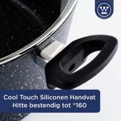 Westinghouse Hapjespan Inductie - Ø 28 Cm - Zwart Marmer - Met Deksel -Keukenbenodigdheden Winkel 1200x1200 996