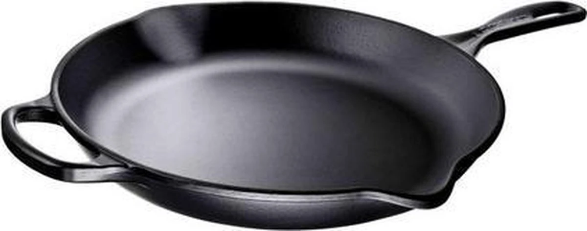 Le Creuset - Gietijzeren Ronde Skillet In Mat Zwart 23cm 4 Le Creuset - Gietijzeren Ronde Skillet In Mat Zwart 23cm - Afbeelding 4