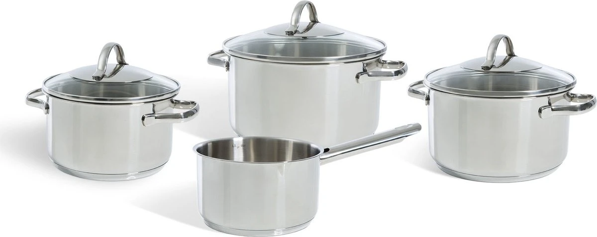 BK Essentials Pannenset - 4-delig - RVS – Geschikt Voor Alle Warmtebronnen 1 BK Essentials Pannenset - 4-delig - RVS – Geschikt Voor Alle Warmtebronnen