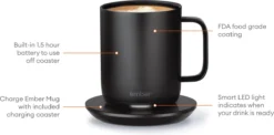 Ember Mug2 (Black) -Keukenbenodigdheden Winkel 1200x595 1