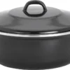 Lite-Body - Emaille - Magnus Braadpan 24cm/2,5l Met Deksel - Zwart - Inductie