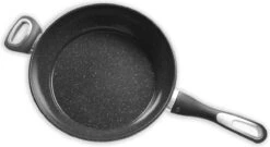 Merkloos Keukenpan Met Deksel En Heeft Een Diameter Van Ø 28 Cm - Luxe Hapjespan Keukenpan Van 28cm Anti-aanbaklaag - Handvat Zwart - Pan Met Deksel -Keukenbenodigdheden Winkel 1200x658 5