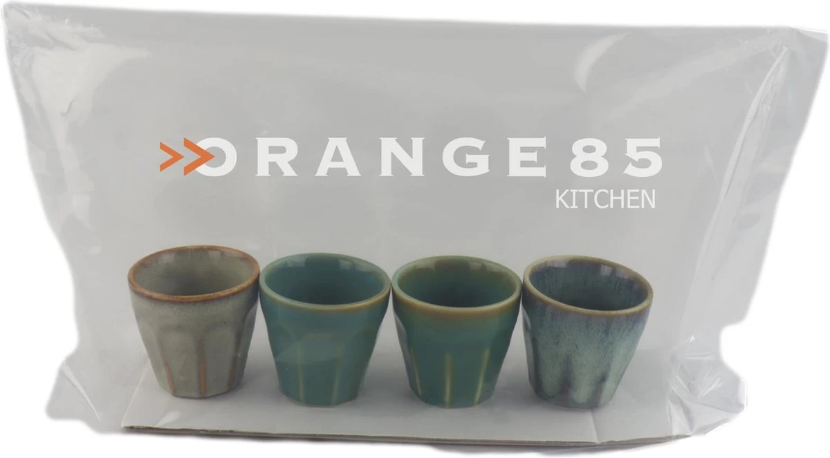 Orange85 Espresso Kopjes - Set Van 4 - Porselein - Hittebestendig - 90 Ml - Rond - Espresso - Mokken - Glazen - Koffiekopjes 6 Orange85 Espresso Kopjes - Set Van 4 - Porselein - Hittebestendig - 90 Ml - Rond - Espresso - Mokken - Glazen - Koffiekopjes - Afbeelding 6