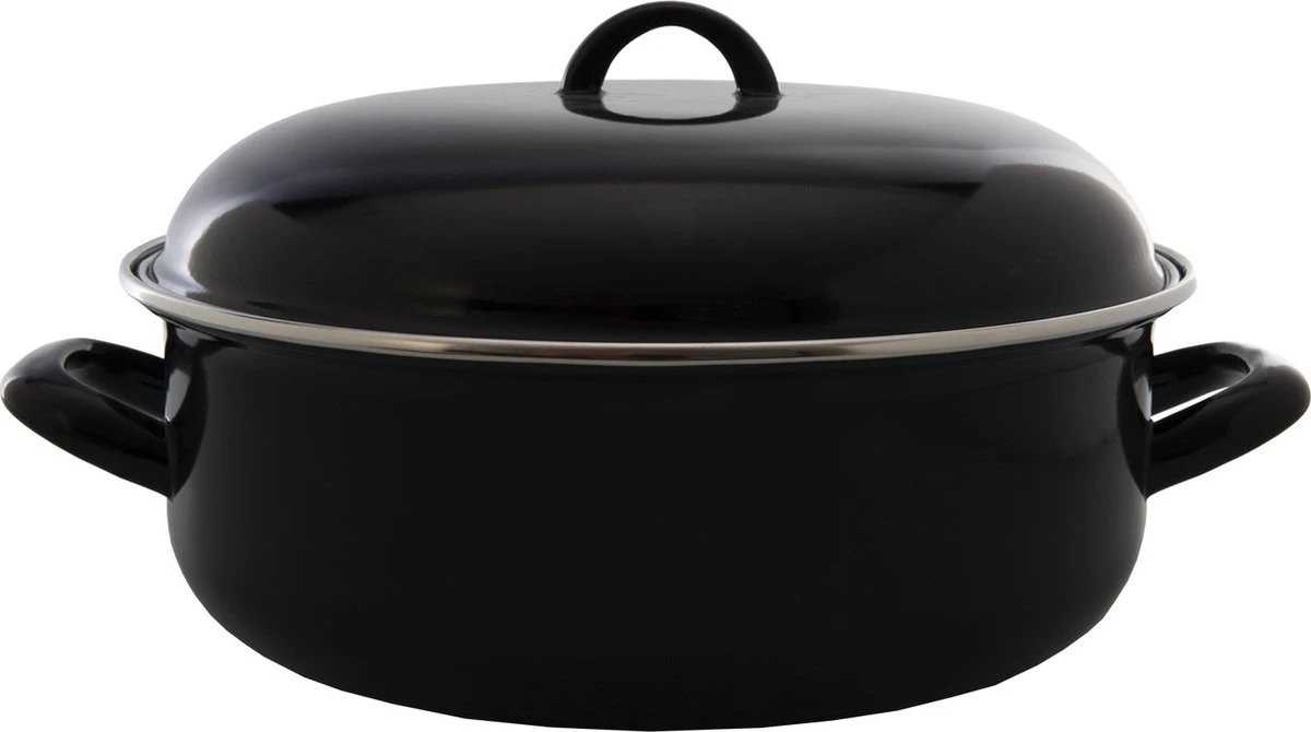 CasaLupo Emaille Braadpan Cooking - ø 26 Cm / 5 Liter 7 CasaLupo Emaille Braadpan Cooking - ø 26 Cm / 5 Liter - Afbeelding 7