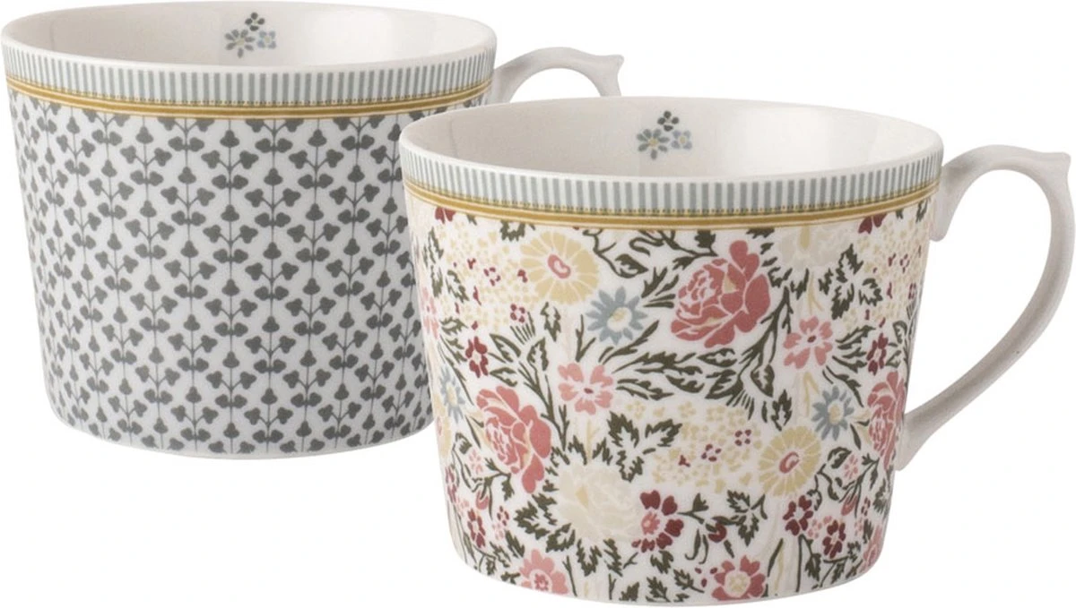 Laura Ashley Giftset 2 Bekers Assorti Bloem 30 Cl. 1 Laura Ashley Giftset 2 Bekers Assorti Bloem 30 Cl.